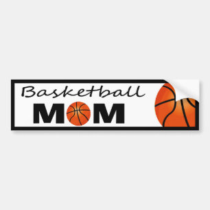 Voiture Autocollant de pare-chocs de maman de basket-ball