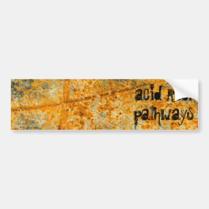 Voiture autocollant de pare-chocs des voies de rouille aci