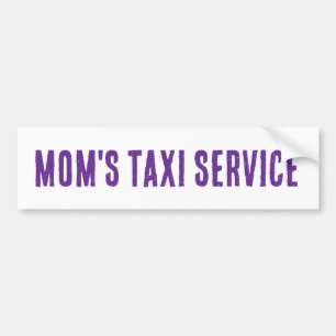 Voiture Autocollant de pare-chocs du service TAXI de maman