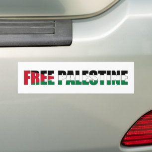 Voiture Autocollant de pare-chocs en palestine libre