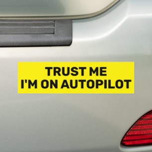 Voiture Autocollant de pare-chocs Faites-moi confiance - J