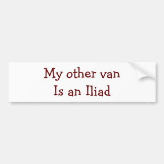 Voiture Autocollant de pare-chocs Iliad