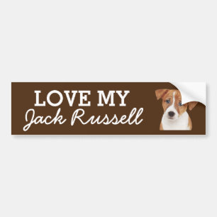 Voiture Autocollant de pare-chocs Jack Russell