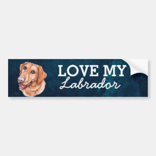 Voiture Autocollant de pare-chocs Labrador