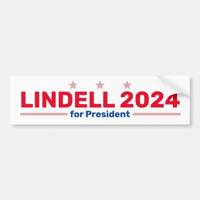 Voiture Autocollant de pare-chocs Lindell 2024 (Devant)