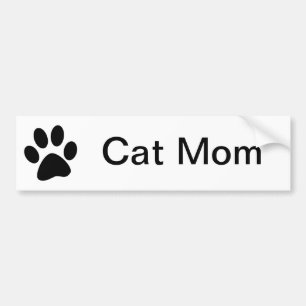 Voiture Autocollant de pare-chocs maman chat