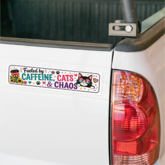 Voiture Autocollant de pare-chocs pour amateur de chats dr