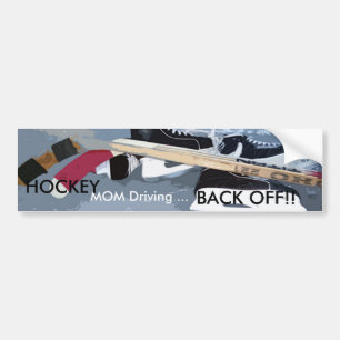 Voiture Autocollant de pare-chocs pour maman de hockey