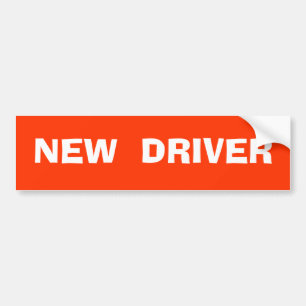 Voiture autocollant de pare-chocs pour nouveau conducteur