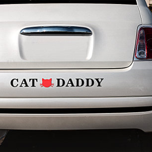 Voiture Autocollant de pare-chocs pour papa chat