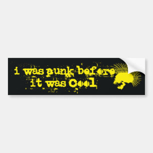 Voiture autocollant de pare-chocs punk