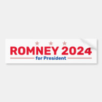 Autocollant de pare-chocs Romney 2024