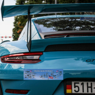 Voiture autocollant de pare-chocs sur la diversité, l'équi