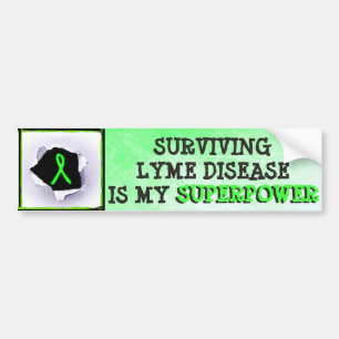 Voiture Autocollant de pare-chocs Surviving Lyme Disease S