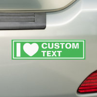 Autocollant de pare-chocs vert personnalisé I Hear