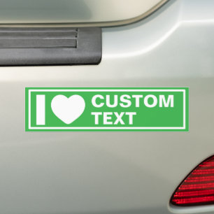 Voiture Autocollant de pare-chocs vert personnalisé I Hear