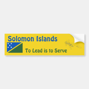 Voiture Autocollant de pavillon et de carte des îles Salom