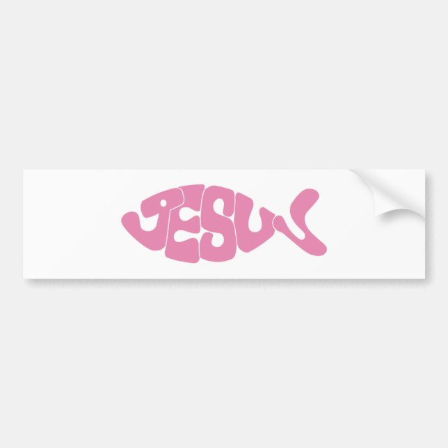 Voiture Autocollant de poissons de Jésus (Devant)