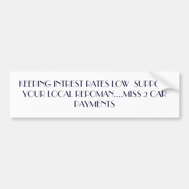 VOITURE AUTOCOLLANT DE REPO (Devant)