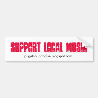 Voiture Autocollant local de musique de soutien