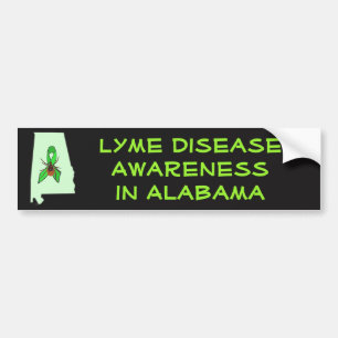 Voiture Autocollant Maladie de Lyme en Alabama