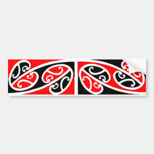 Voiture Autocollant maori du motif 2 de Kowhaiwhai