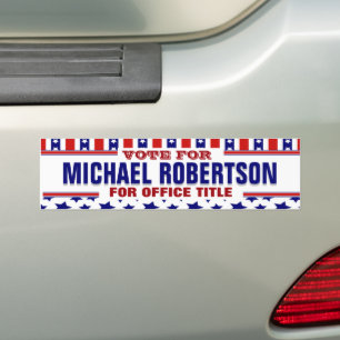 Voiture Autocollant pare-chocs du Modèle de campagne perso