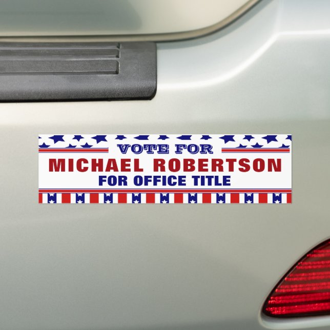 Voiture Autocollant pare-chocs du Modèle de campagne perso (En voiture)