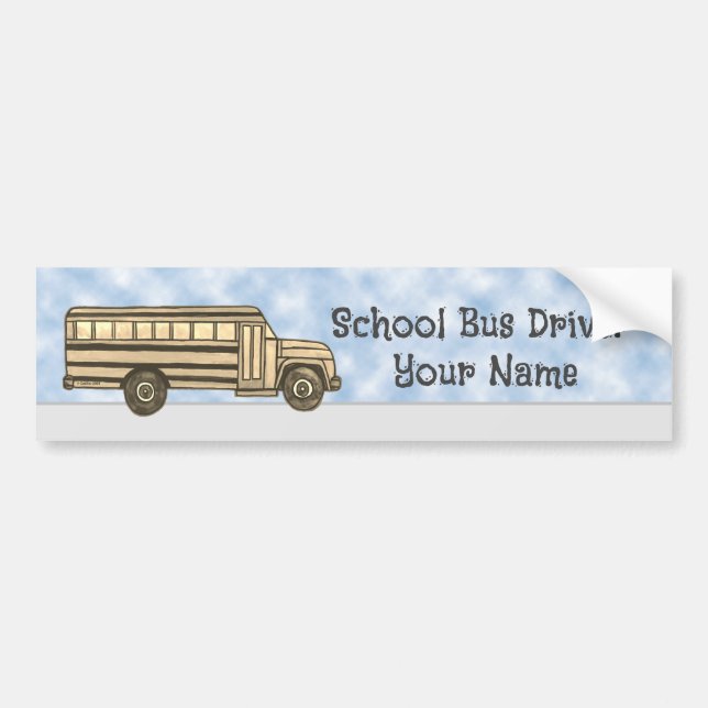 Voiture Autocollant pare-chocs pour conducteur de bus scol (Devant)