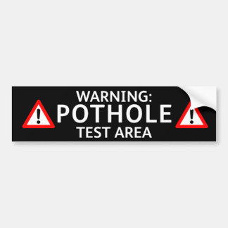 Voiture Autocollant pour pare-chocs Nid-de-poule: ZONE DE