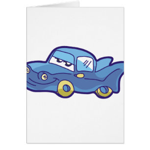 Voiture bleue
