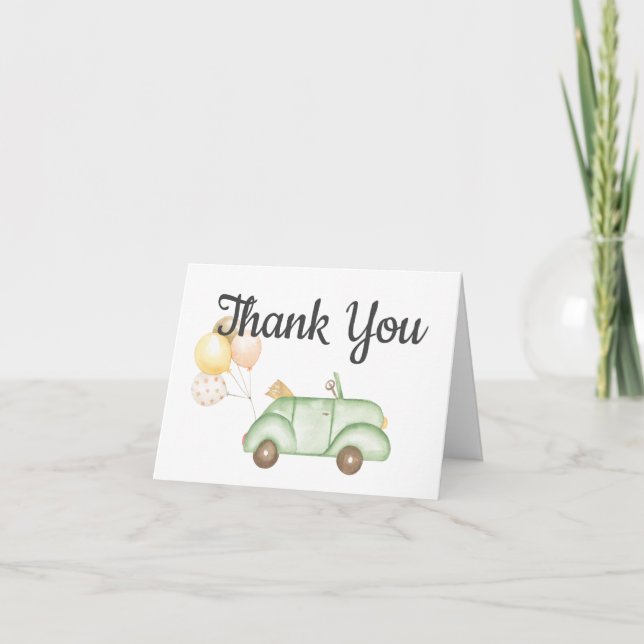 Voiture Carte de remerciements (Devant)