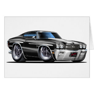 Voiture Chevelle noir-blanc 1970