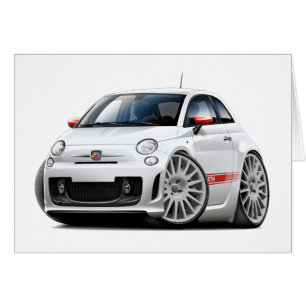 Voiture de blanc de Fiat 500 Abarth