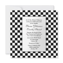 Voiture de course Faire-part de mariage à thème