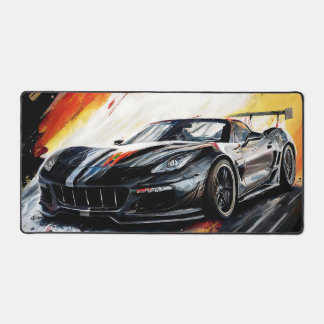 Voiture de course noire dynamique Abstrait pictura