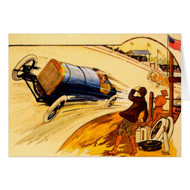 Voiture de course ~ Poster de voiture à moteur Vin (Devant horizontal)