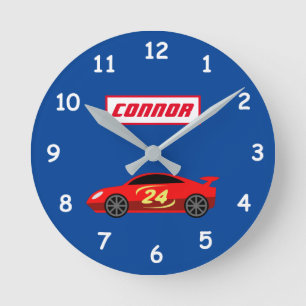 Voiture de course pour enfants, petite pendule pou