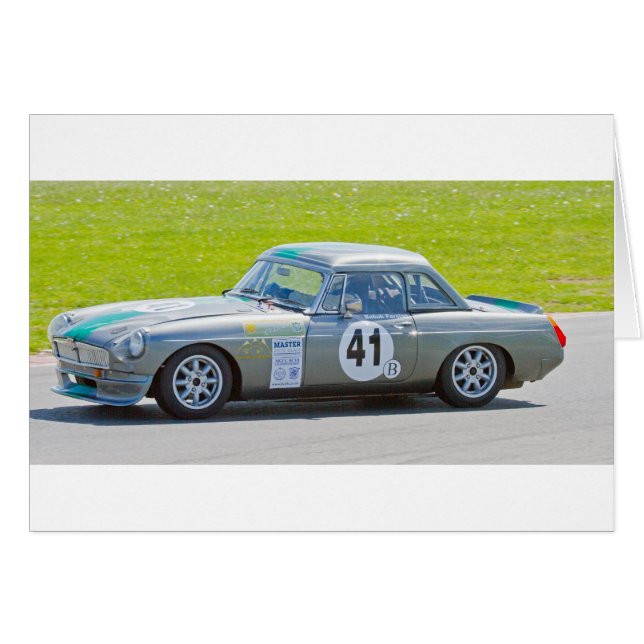 Voiture de course Silver MG (Devant horizontal)