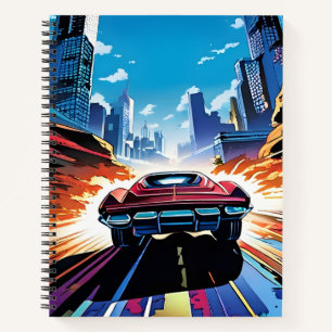 Voiture De Livres Comiques Aller Rapidement