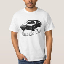 Voiture de muscle - T-shirt de chargeur de Dodge
