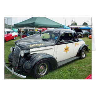 Voiture de police antique