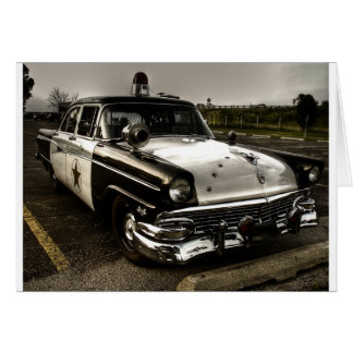 Voiture de police vintage