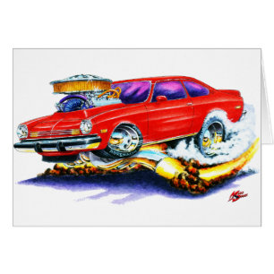 Voiture de rouge de Chevy Vega