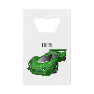 Voiture de sport verte avec illustration airfos