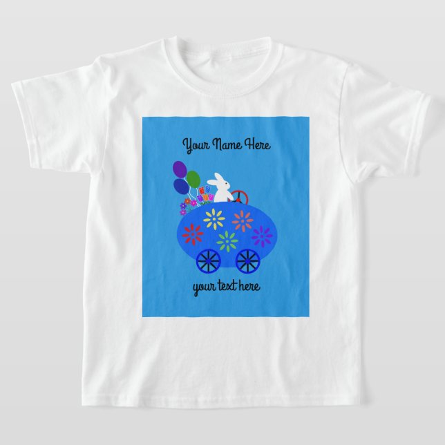 Voiture d'oeuf à cheval Bunny #2 T-shirt (Poser)