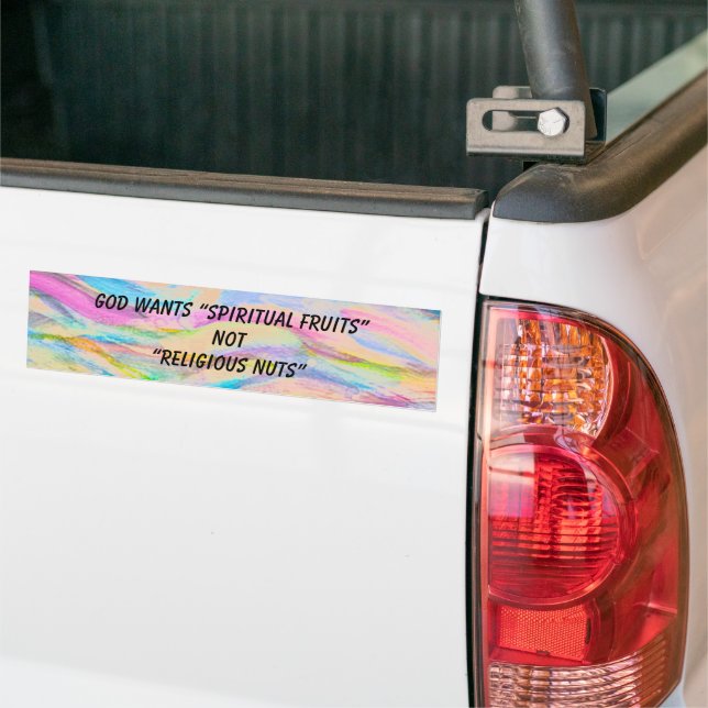 Voiture « Fruits de l'Esprit »  Autocollant de pare-chocs (Sur camion)