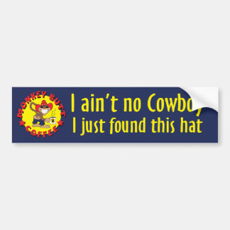 Voiture Le MBC n'est aucun autocollant de Bumber de cowboy