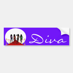 Voiture Les Diva Fashion Girls sur un autocollant de tapis