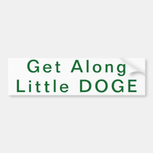Voiture Lire le petit autocollant de pare-chocs DOGE